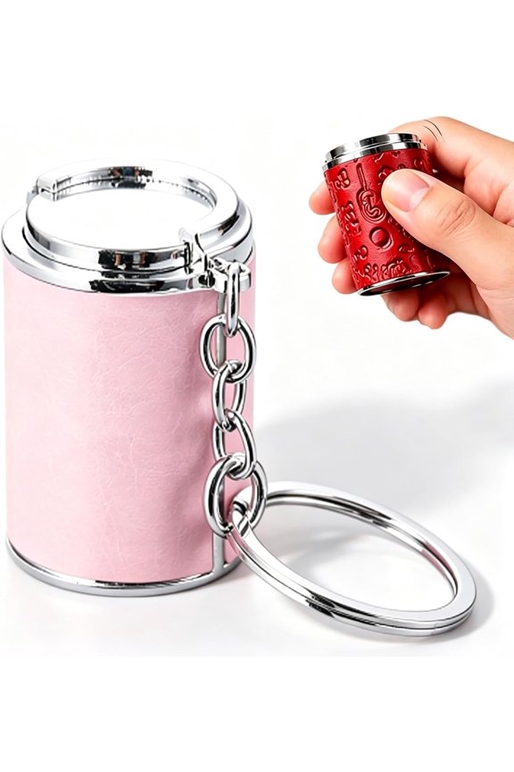 Mini Coin Storage Keychain,Press-type Design: One-Touch Quick Storage, Ideal for Personal Use & Gift