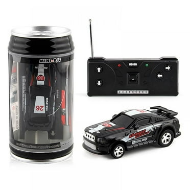 Mini Coke Can Speed Rc Remote Conrtol Micro Racing Car with Led Lingts Toys Kids Gift