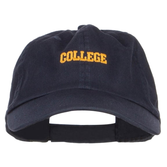 Mini College Embroidered Low Cap - Navy OSFM