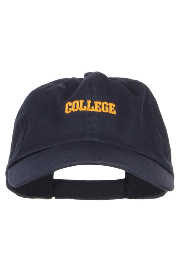 Mini College Embroidered Low Cap - Navy OSFM