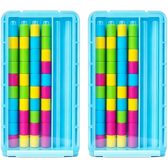 Mini Color Stack Challenge, Fast-Paced Color Match Stacking Game with 40 Rings, Travel-Friendly Family Fun