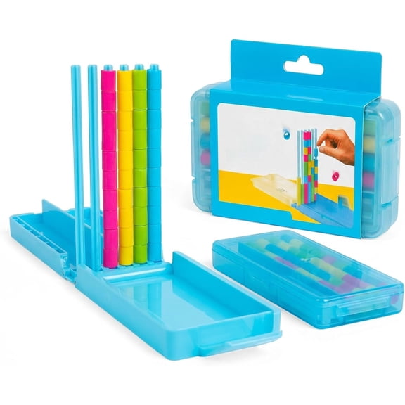 Mini Color Stack Challenge | Portable Color Ring Sorting Game with 40 Color Rings, Screen-Free Logic Stacking Puzzle for Focus & Logic Training, Travel Leisure Game & Premium Gift (1)