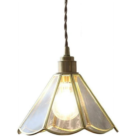 Mini Colorful Glass Pendant Lamp for Above Sink, Small Vintage Japanese Style Pendant Lighting, Modern Farmhouse Pendant Light, Retro Rustic Pendant Light Fixture for Kitchen Island Bar