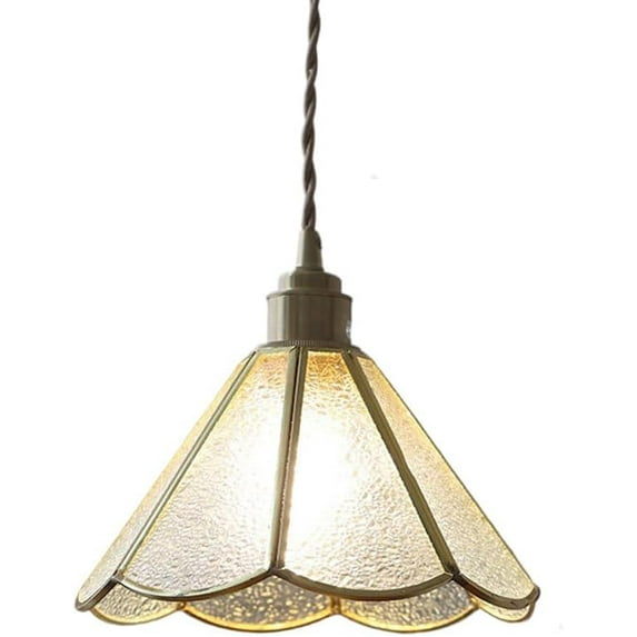 Mini Colorful Glass Pendant Lamp for Above Sink, Small Vintage Japanese Style Pendant Lighting, Modern Farmhouse Pendant Light, Retro Rustic Pendant Light Fixture for Kitchen Island Bar