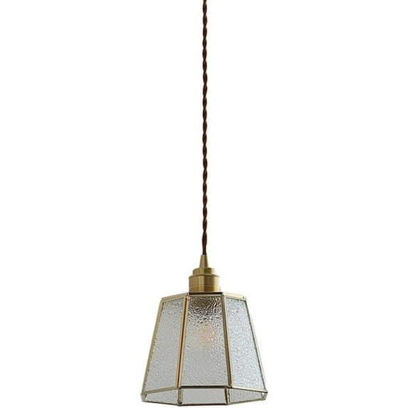 Mini Colorful Glass Pendant Light Fixture, Small Retro Farmhouse Pendant Lighting, Modern Simple Pendant Light, Minimalist Rustic Vintage Pendant Lamp for Kitchen Sink Dining Room