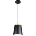 thumbnail image 1 of Mini Colorful Wood Metal Pendant Lighting, Small Farmhouse Iron Pendant Light, Simple Minimalism Pendant Light Fixture, Modern Rustic Pendant Lamp for Kitchen Sink Bar Closet Bedside, 1 of 7