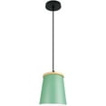 thumbnail image 1 of Mini Colorful Wood Metal Pendant Lighting, Small Farmhouse Iron Pendant Light, Simple Minimalism Pendant Light Fixture, Modern Rustic Pendant Lamp for Kitchen Sink Bar Closet Bedside, 1 of 7