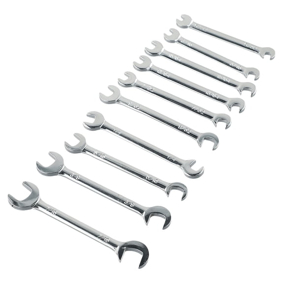 Mini Combination Wrench Set 20-Piece Metric and SAE Small Spanner Kit Alloy Steel with Storage Bag for Auto Industry Home Hobby Narrow Space Repair Portable Tool