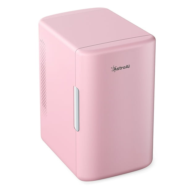 Mini Compact Fridge, 6L Portable Cooler, One Door Refrigerator, Pink