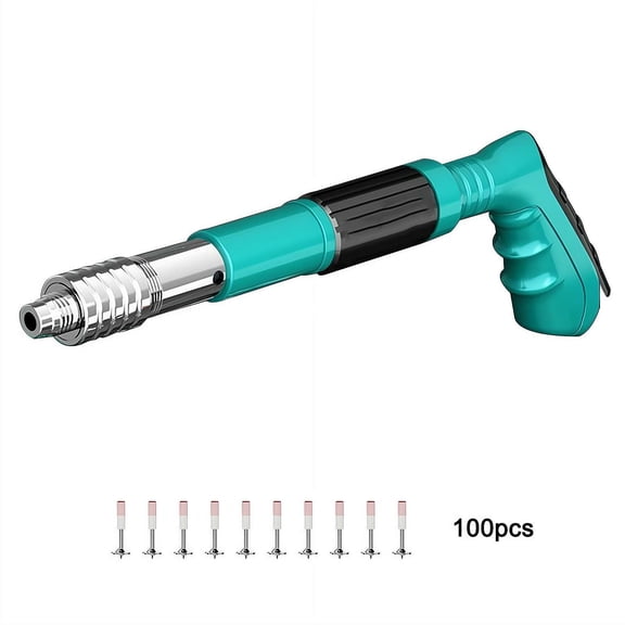 Mini Concrete Manual Nail Gun Kit with 100 Nails, Mini Nail Gun Pistola De Clavos, Air Nailer Combo Kit Portable Nail Wall Shooting Machine Fastening Tool
