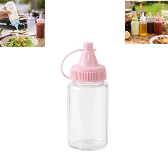 Mini Condiment Squeeze Bottles, Portable Plastic Sauce Dispenser for Ketchup Honey Mustard Salad Dressing, Bento Box Accessory Container