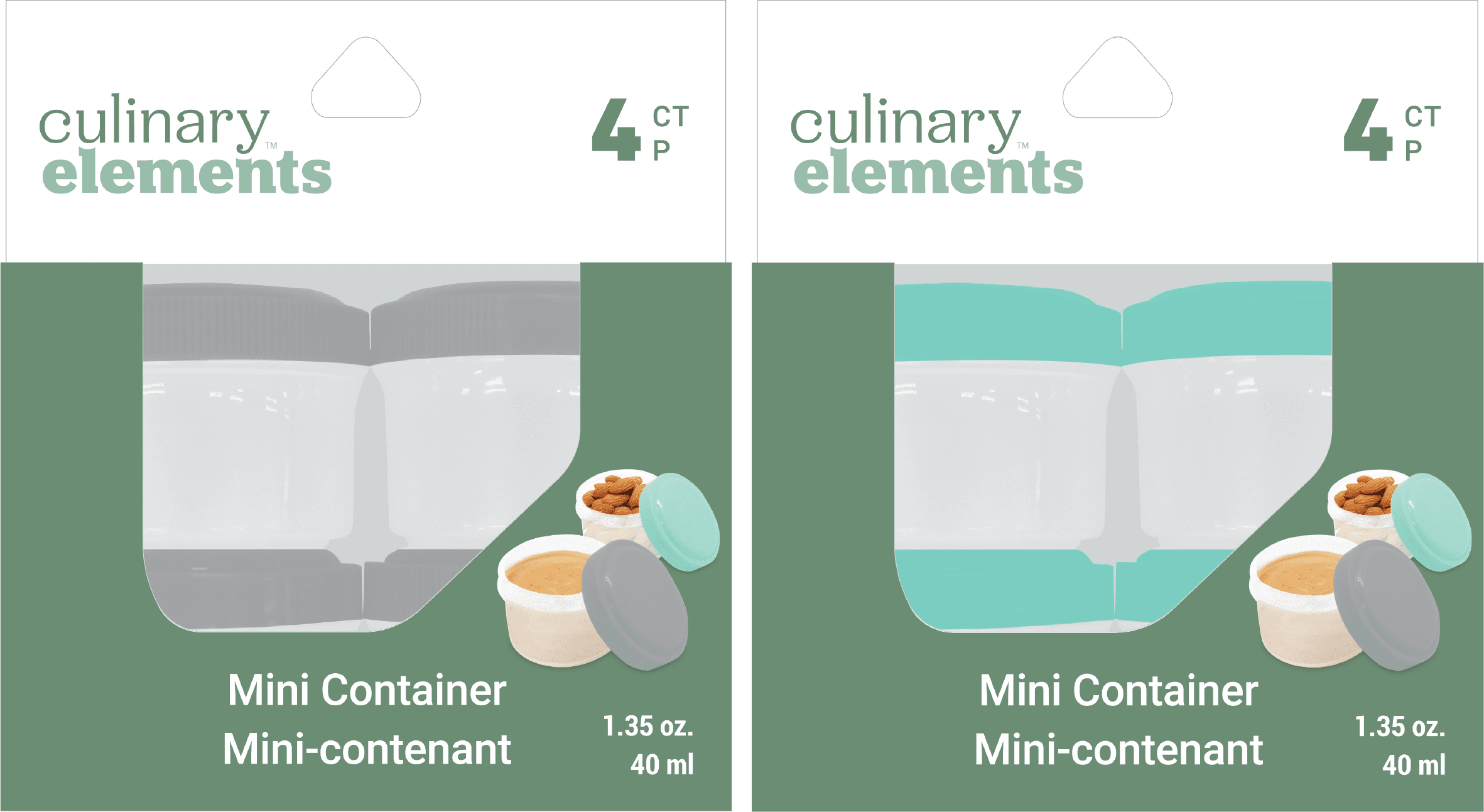 Mini Container 4 Count - Walmart.com