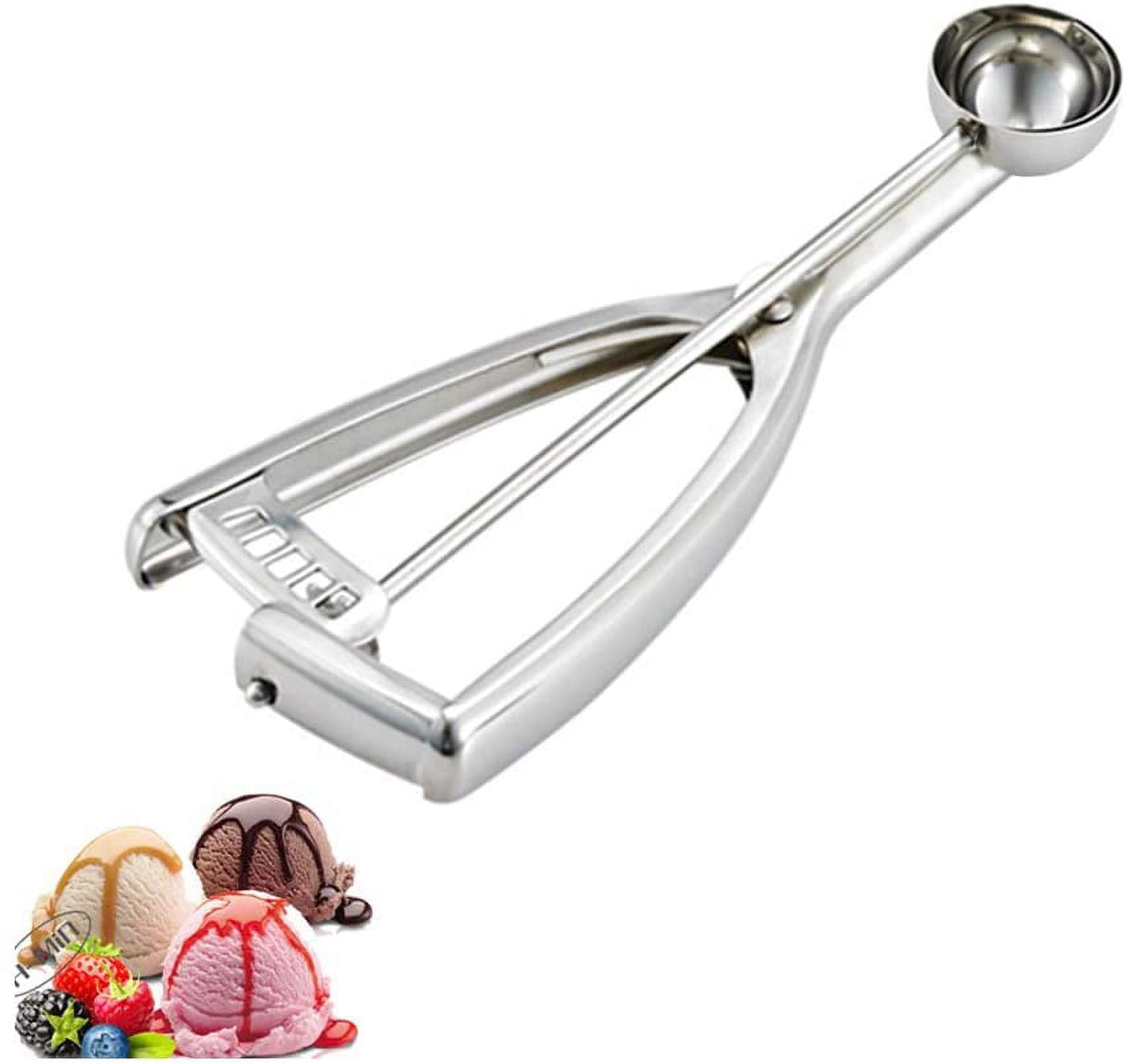 DS. DISTINCTIVE STYLE Mini Cookie Scoop #100-2 Teaspoon Scoop - Mini Ice  Cream Scoop, Made of Food Grade 304 Stainless Steel with Comfortable Rubber