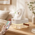 thumbnail image 1 of Mini Cooler Fan, Humidifying Fan with LED Night Light, 3 Speed Plug-in Fan for Office Bedroom, 1 of 7