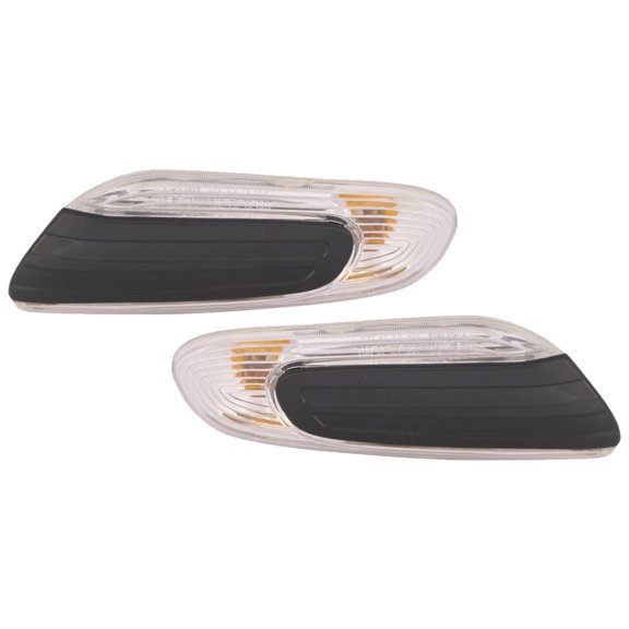 For Mini Cooper 2015 16 17 18 2019 Side Marker Light Driver and Passenger Side | Pair | Hard-Top | Sedan/Hatchback/Convertible Base/S Model | White | CAPA | MC2570105C, MC2571105C