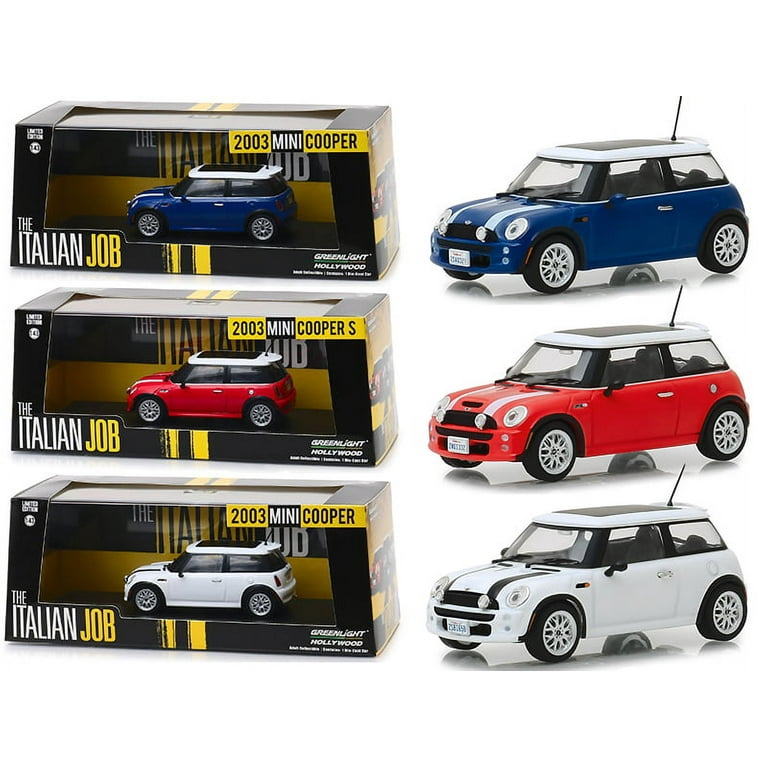 イタリアンジョブミニクーパー ミニカー 3色セット Mini Cooper 3 piece Set 