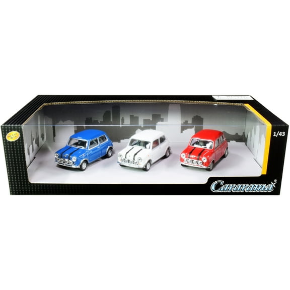 Mini Cooper 3pc Gift Set 1/43 Diecast Model Cars by Cararama