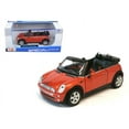 thumbnail image 1 of Mini Cooper Cabriolet Orange 1/24 Diecast Model Car by Maisto, 1 of 1