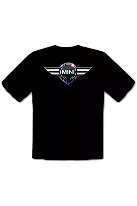 Mini Cooper Car Logo Black T-Shirt -540