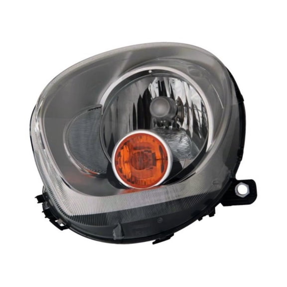 For Mini Cooper Countryman 2011 2012 2013 2014 2015 2016 Driver Side Headlight Assembly | Composite | R60 | Yellow Indicator | CAPA | MC2502109 | 63129801033