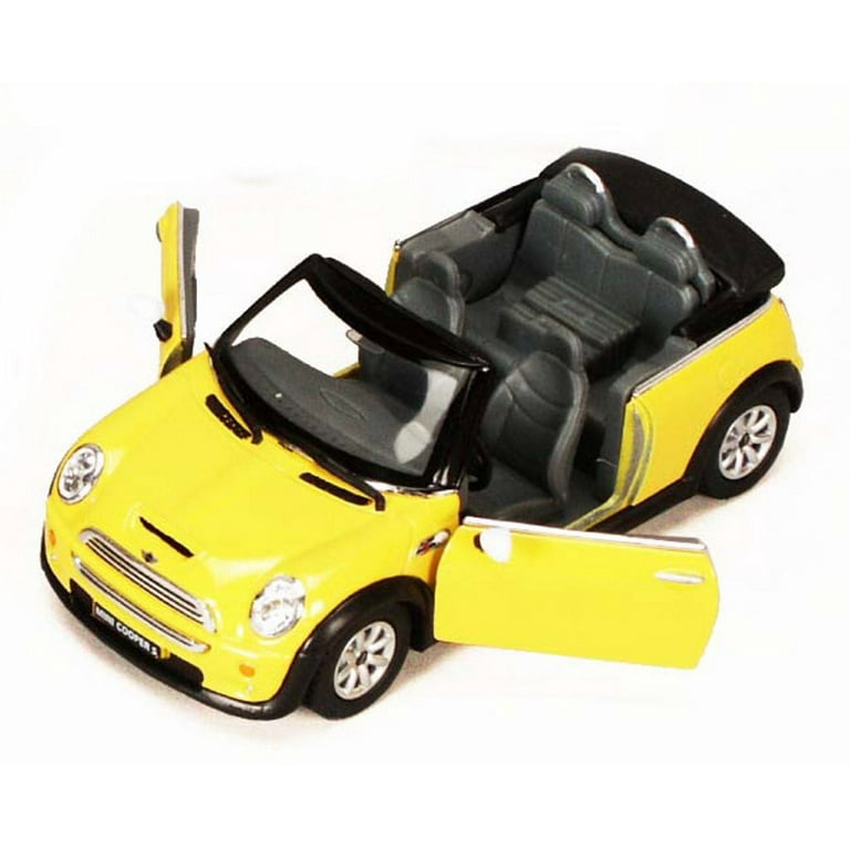 Mini Cooper S Convertible, Yellow - Kinsmart 5089D - 1/28 scale