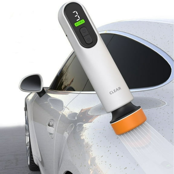 Mini Cordless Car Polishing Machine, 3-Speed Adjustable, LED Display, Car Scratch Repair Kit, Glass Cleaner, Metal & ABS Material, Rechargeable via USB-C