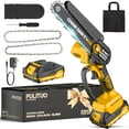 thumbnail image 1 of Mini Cordless Chainsaw 6-Inch, Electric Handheld Battery-Powered Saw for Branches, Wood Cutting, Pruning, Yard Tools, Gifts for Men, Dad, Husband, 1 of 8