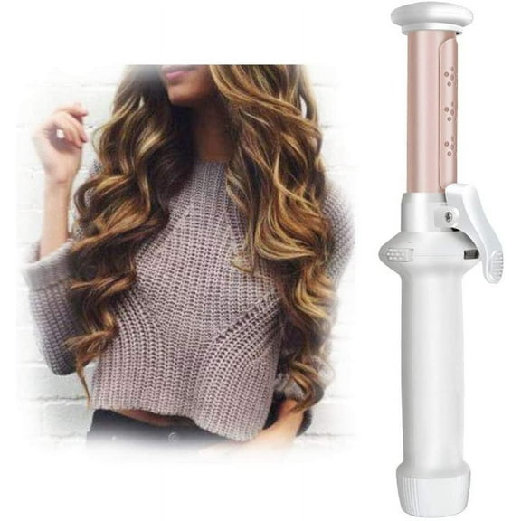 Mini Cordless Curling Iron,30W 2 in 1 USB Rechargeable Ceramic Hair Curling Wand Travel Hair Straightener Curler for Hair Styling, Wet and Dry Use