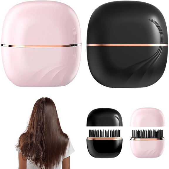 Mini Cordless Hair Straightener, 2026 New Rechargeable Portable Flat Iron with 3-Speed Temp Control, Anti-Scald Shell for Home Travel