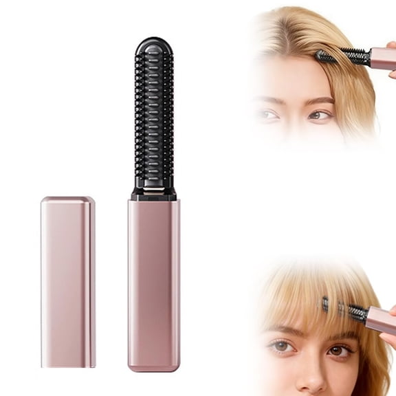 Mini Cordless Hair Straightener for Bangs Portable Rechargeable Flat Iron Travel Size Hair Straightener for Short Hair Edges and Quick Styling
