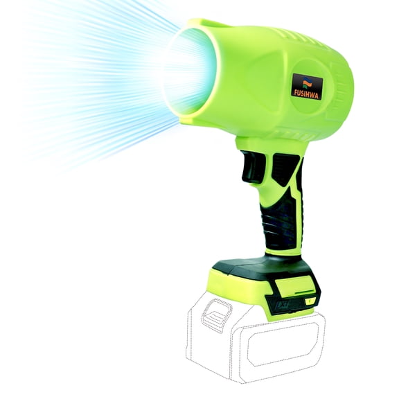 Mini Cordless Leaf Blower Compatible with Makita Battery, Electric Brushless Small Leaf Blower for Lawn Care, Patio, Car Dryer, Blowing Leaves and Dust,Battery Powered,Tiny Green(No Battery/Charger)