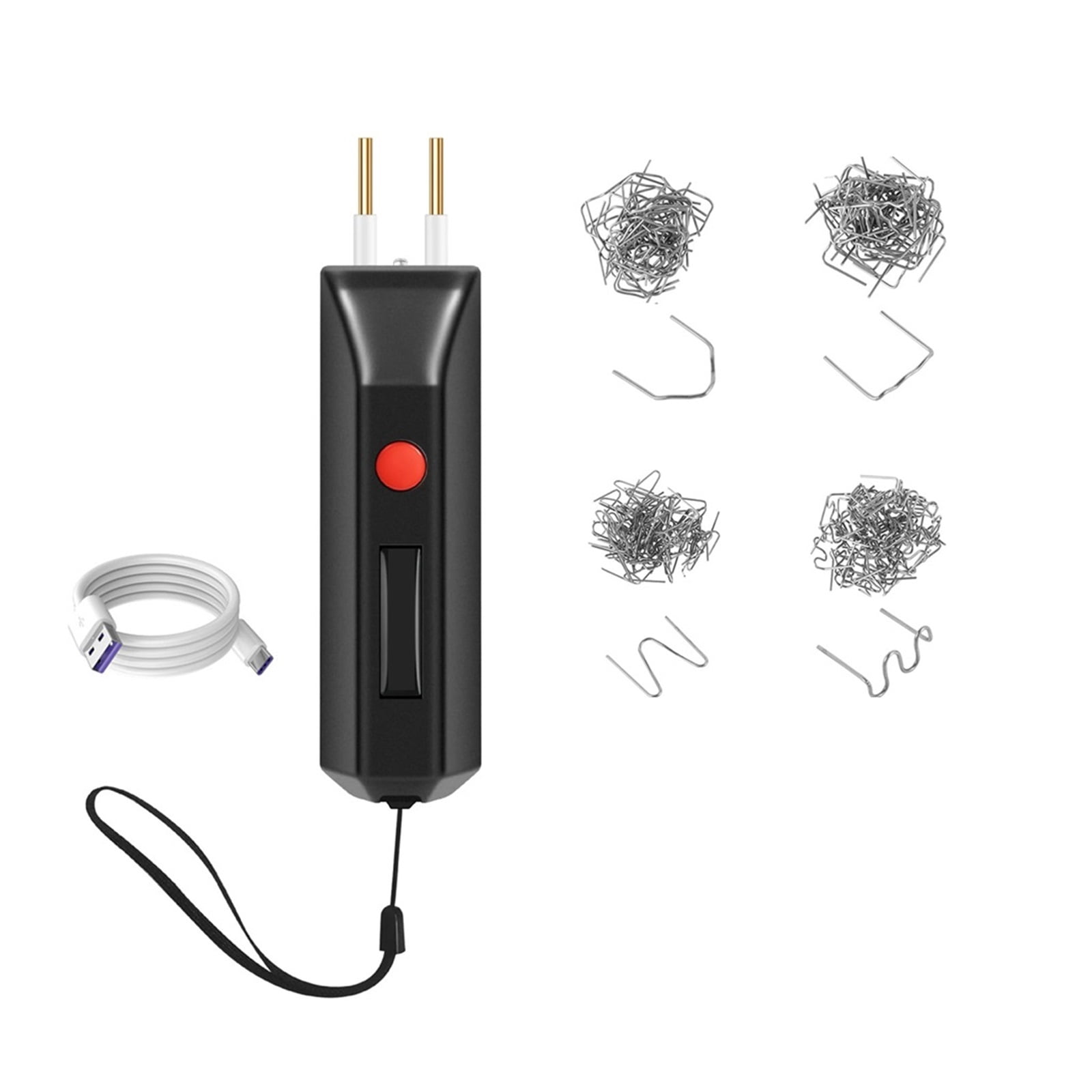 Mini Cordless Plastic Welding Machine 100W Portable Hot Stapler Car Bumpers Repair Soldering Iron