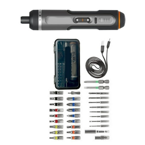 Mini Cordless Power Screwdriver 7 Adjustable Torques Setting Built In Battery Magnetic Tip For DIY Projects