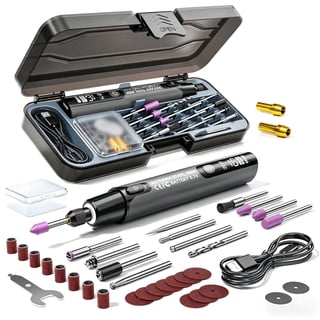 Mini Cordless Rotary Tool, 6-Speed Rotary Tool Kit with 50 Accessories, Multi-Purpose and USB Charging Power Rotary Tool for Engraving, Sanding, Polishing, Drilling, Etching, DIY Crafts,Black
