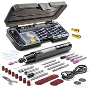 Mini Cordless Rotary Tool, 6-Speed Rotary Tool Kit with 50 Accessories, Multi-Purpose and USB Charging Power Rotary Tool for Engraving, Sanding, Polishing, Drilling, Etching, DIY Crafts,Black