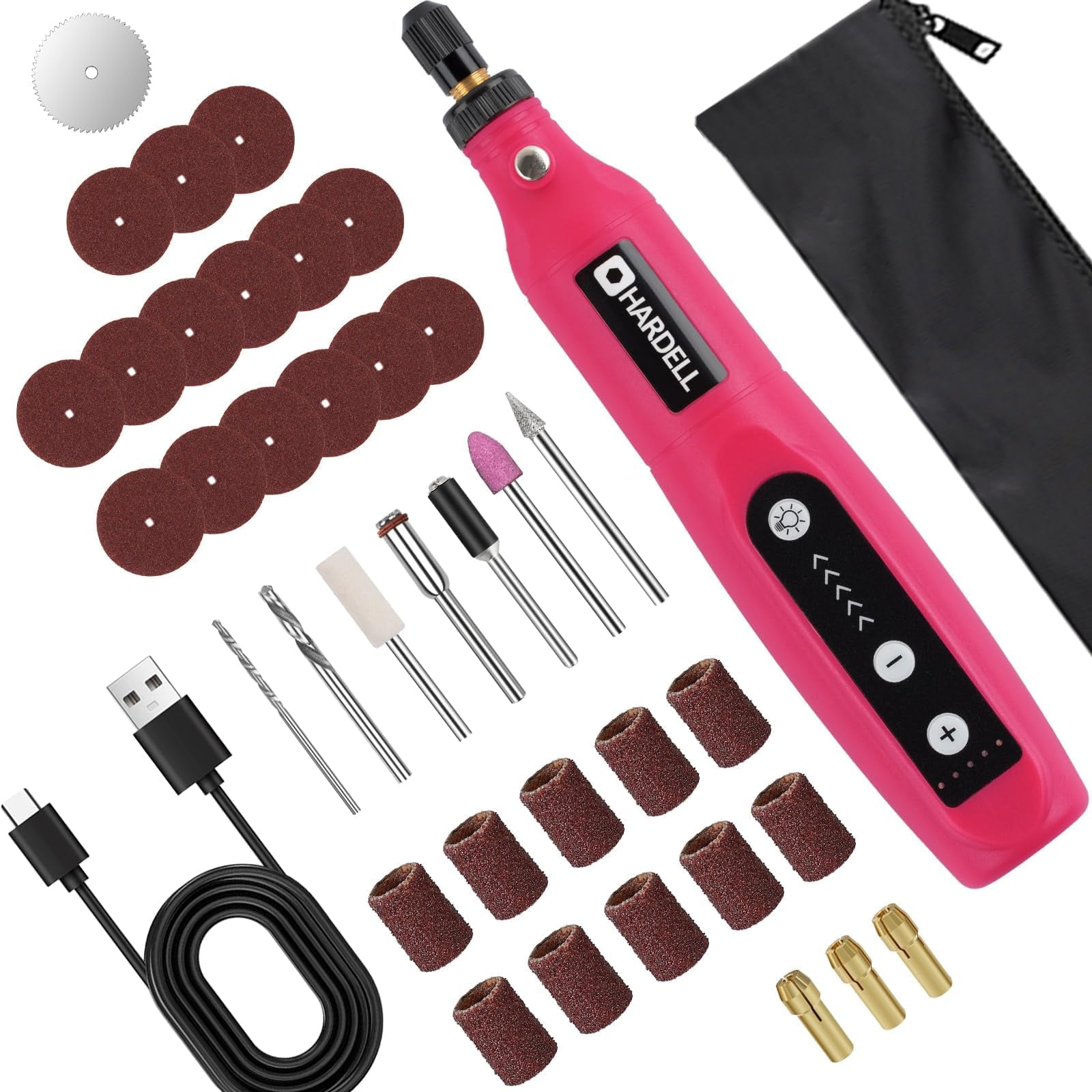 Uolor Mini Draadloze Rotary Tool Kit, Multifunctioneel 3.7V Power