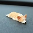 thumbnail image 1 of Mini Corgi Puppy Simulation Resin Car Desk Home Office Cute Decoration Animal Model Collectible Realistic Gift for Dog Lovers Friendship Family Birthday Unique Accent Ornament, 1 of 3