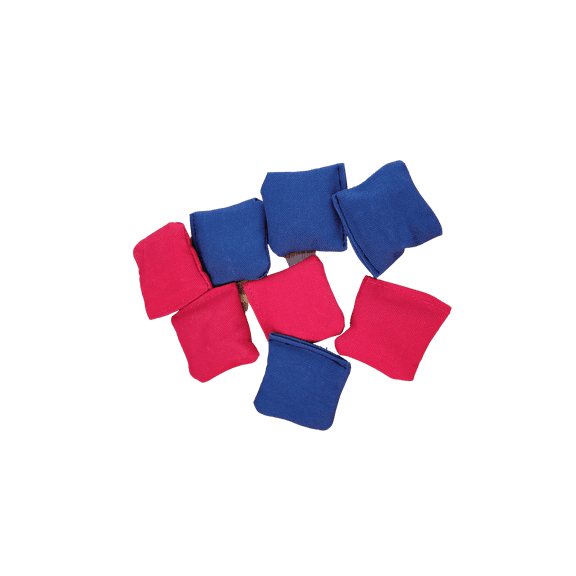 Mini Cornhole Bags 2 inches - Set of 8 Bags - Bean Bag Toss Replacement Table Top Bags