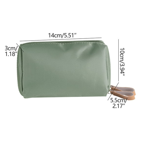 Mini Cosmetic Bag Portable Cosmetic Bag Hand-Held Makeup Bag Lip Gloss Storage Bag Travel Small Bag