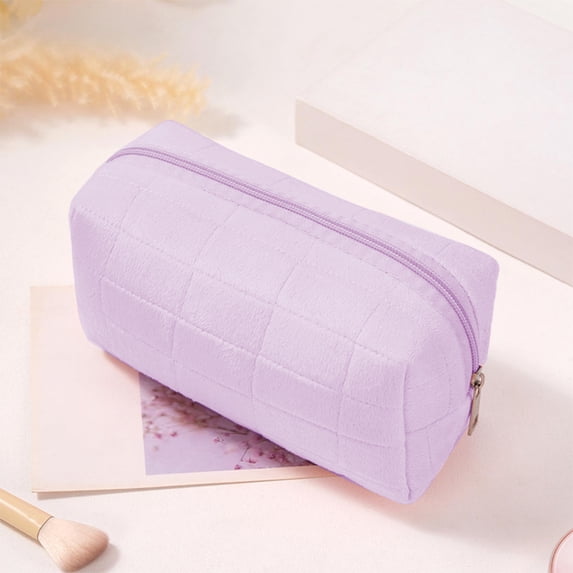 Mini Cosmetic Pouch, Lightweight Travel Organizer, Soft Toiletry Sack, Small Daily Storage Bag, Portable Beauty Case for Back to School, Campus Makeup and Student Daily Sundry Storage