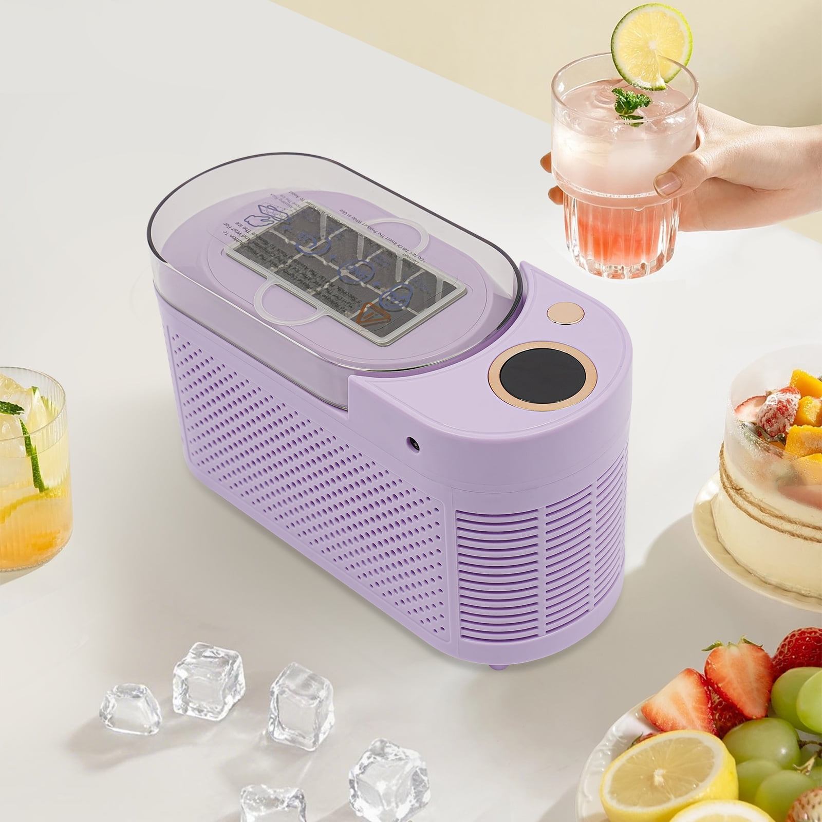 Mini Countertop Ice Maker, Ice Maker, Compact Ice Machine for Home/Car/Travel