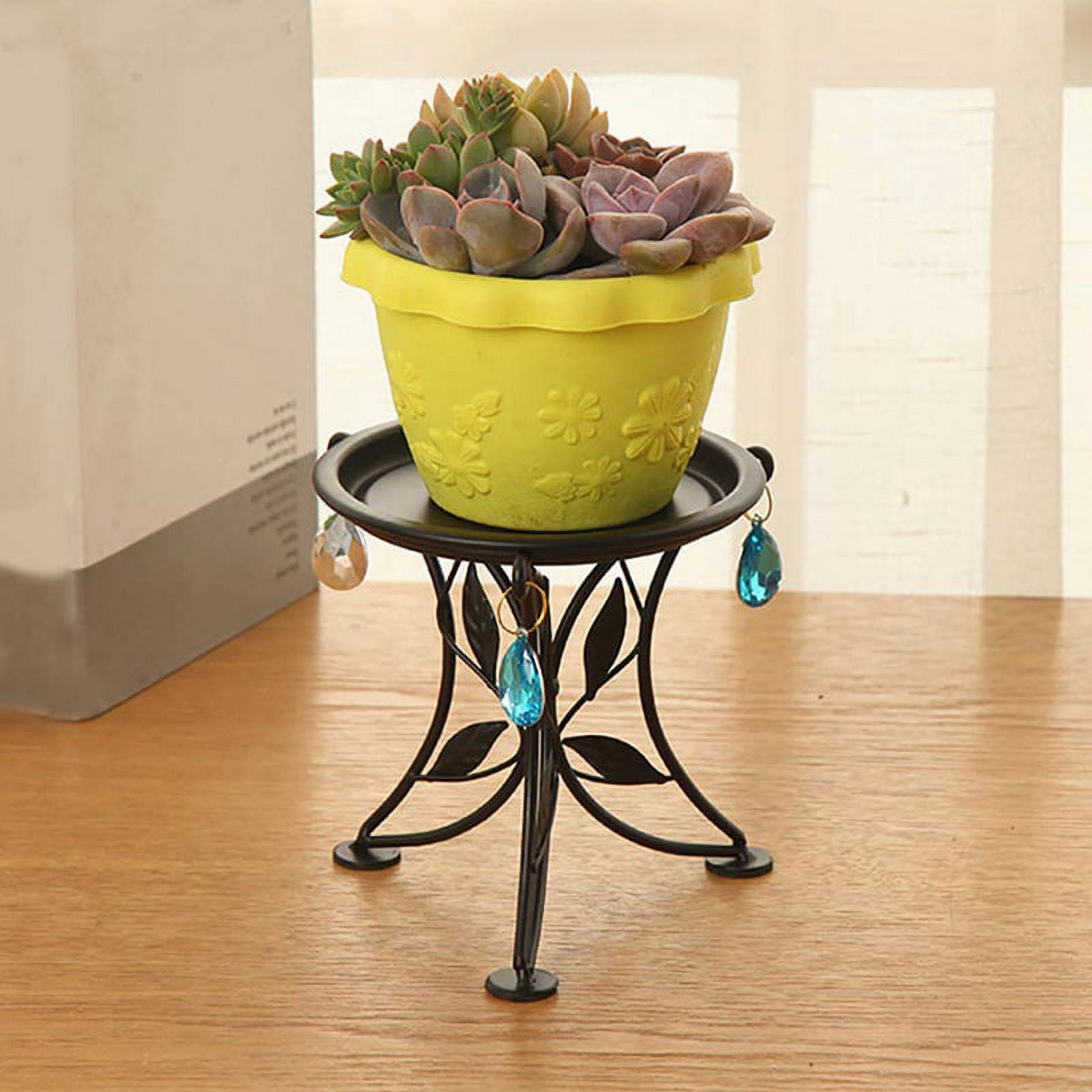 Mini Countertop Plant Stand Metal Potted Plant, Decorative Flower Pot