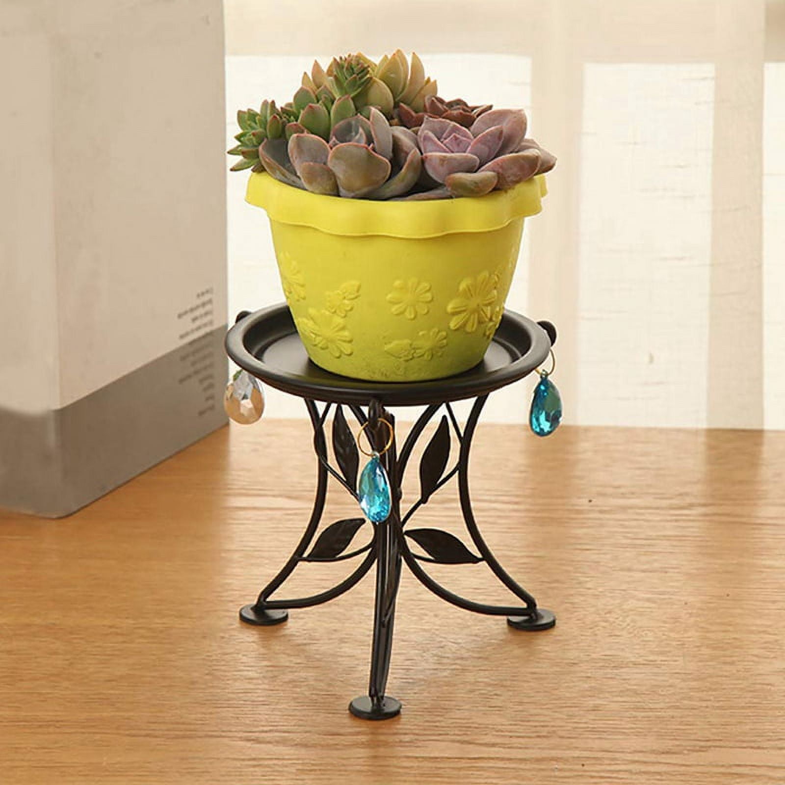 Mini Countertop Plant Stand Metal Potted Plant, Decorative Flower Pot ...