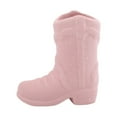 thumbnail image 1 of Mini Cowboy Boot Ceramic Decor with Striker, Western Style Home Decoration, Cute Small Boot Figurine for Bathroom and Bedroom ( Pink ), 1 of 7