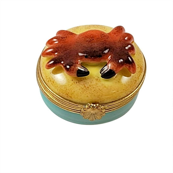 Mini Crab Limoges Box for Ocean Lovers Limoges Box Porcelain Figurine