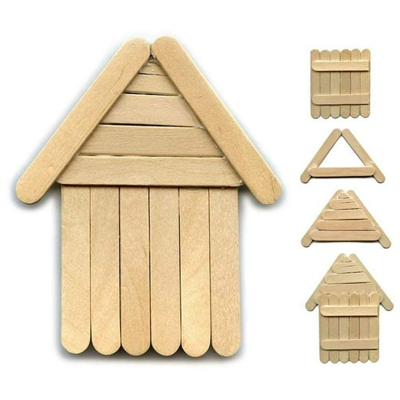 Mini Craft Sticks. Pack of 1000 Sticks. 3.5 Inches x 0.25 Inches.Natural Birchwood Craft Sticks