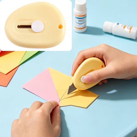 Mini Crafts Knife Portable Utility Knife, Retractable Envelope Letter Opener, Box Cutter with Hanging Hole for Office Use