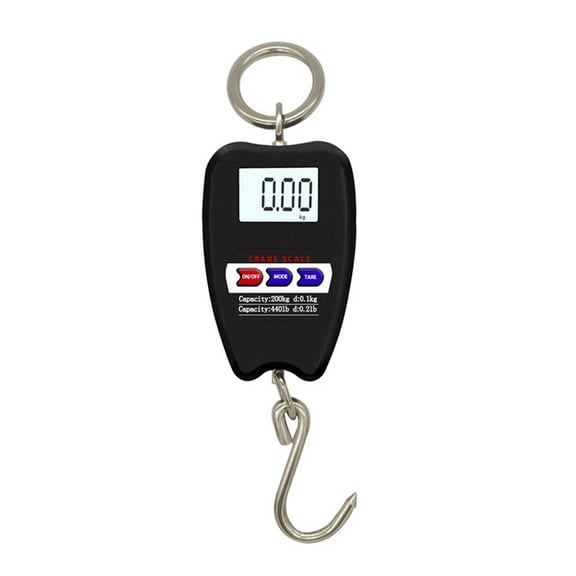 Mini Crane Scale Weighing Digital Industrial Hanging Scale 200Kg/441Lb Heavy Duty Hanging Hook Scales ,Precise & Responsive