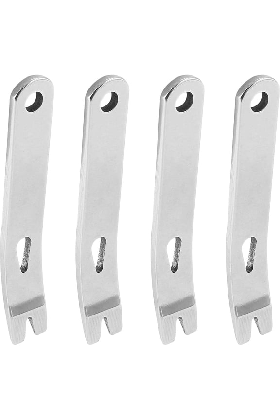 Mini Crank Crowbar, Stainless Steel EDC Pry Bar Keychain Multi-function Pocket Tool Survival Scraper Opener