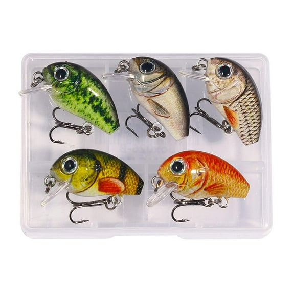 Mini Crankbait Fishing Lures Kits Swimbait Wobbler Hard Baits for Bass Trou